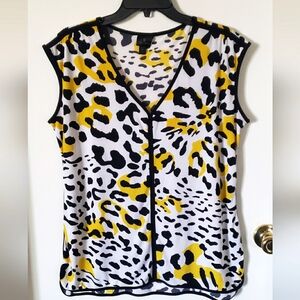 Worthington Leopard Sleeveless Blouse